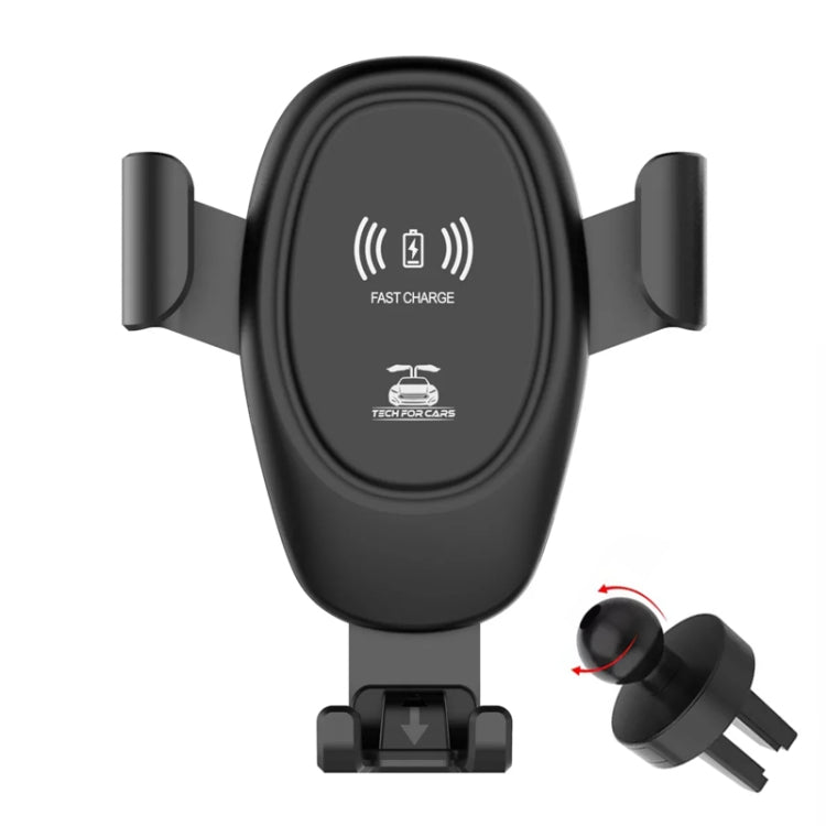 Car Wireless Charger Multifunctional Mobile Phone Wireless Charger Stand, Multifunctional Black