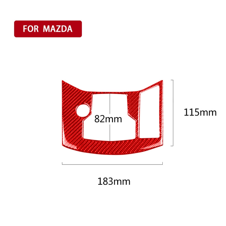 Car Carbon Fiber Handbrake Panel Decorative Sticker for Mazda CX-5 2017-2018, Right Drive, Handbrake Panel, Right Drive