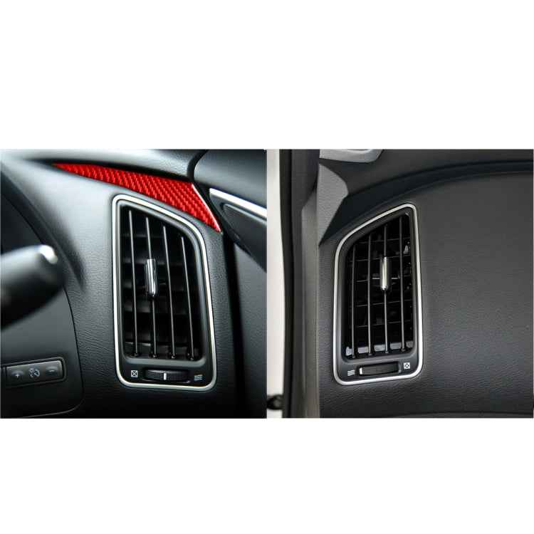 Car Carbon Fiber Dashboard Left Side Decorative Sticker for Infiniti Q50 2014-2020, Right Drive