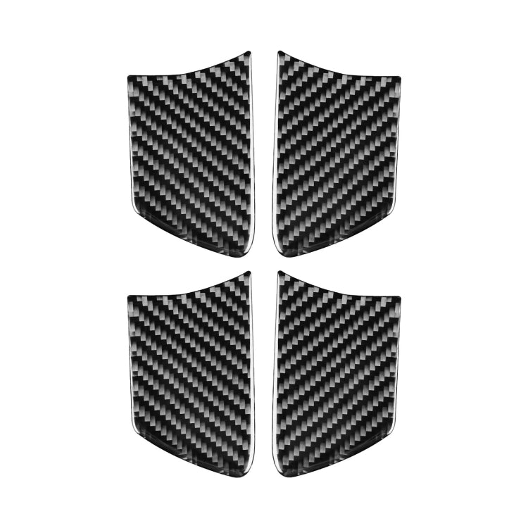 Car Carbon Fiber Inside Door Bowl Decorative Sticker for Toyota Highlander 2014-2019, Left Drive, Inside Door Bowl