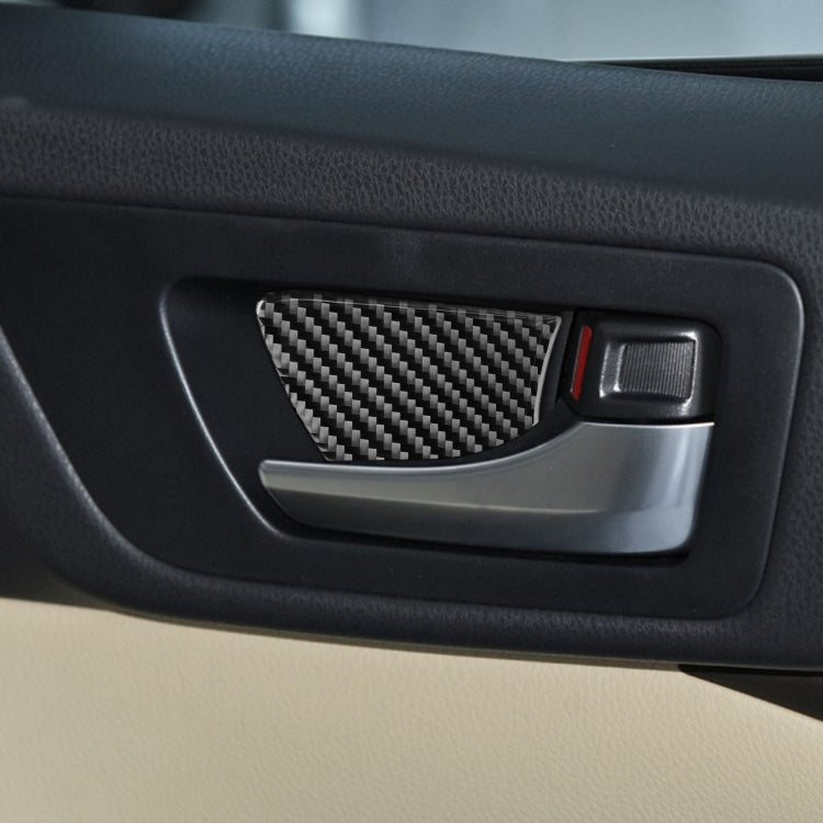 Car Carbon Fiber Inside Door Bowl Decorative Sticker for Toyota Highlander 2014-2019, Left Drive, Inside Door Bowl