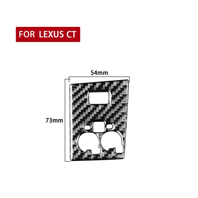 Car Carbon Fiber Sport Mode Panel B Decorative Sticker for Lexus CT 2011-2017, Left and Right Drive, Sport Mode Panel B