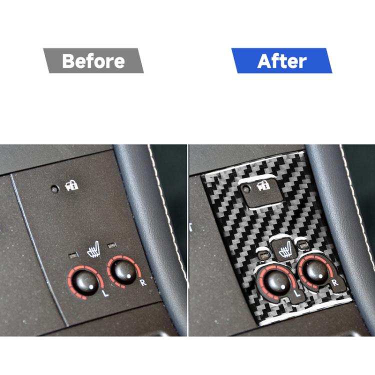 Car Carbon Fiber Sport Mode Panel B Decorative Sticker for Lexus CT 2011-2017, Left and Right Drive, Sport Mode Panel B