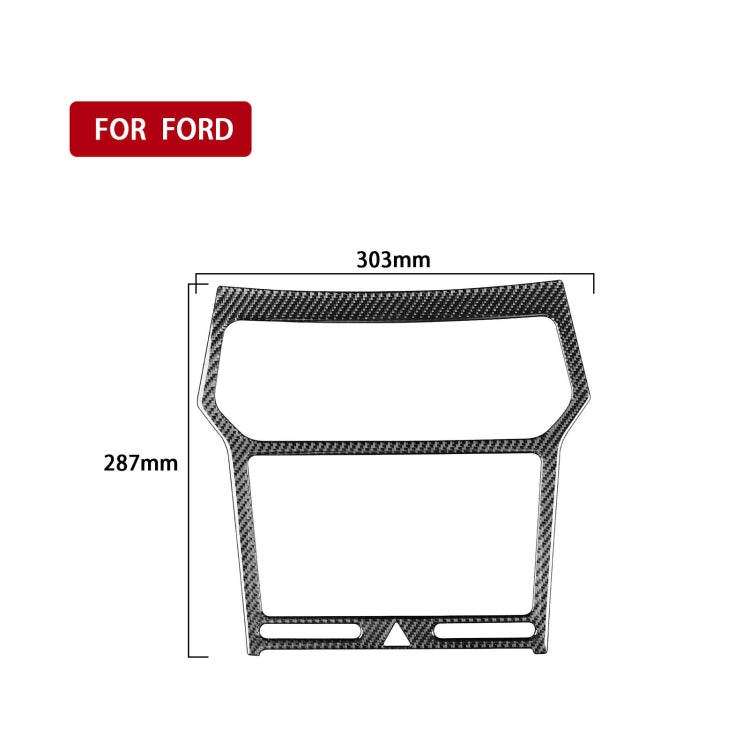 Car Carbon Fiber Navigation Panel Decorative Sticker for Ford Explorer 2016-2019, Left Drive, Navigation Panel