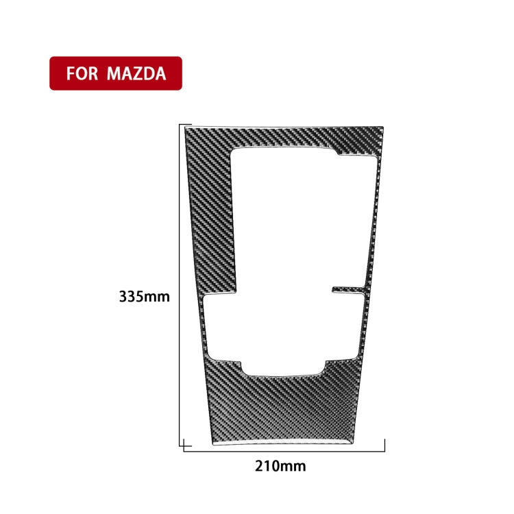 Car Carbon Fiber Central Control Gear Panel Decorative Sticker for Mazda 3 Axela 2020, Right Drive, Central Control Gear Panel, Right Drive