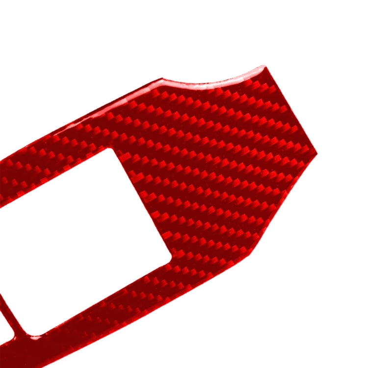 2 in 1 Car Carbon Fiber Window Lift Panel Decorative Sticker for Nissan 370Z / Z34 2009-, Right Drive Low-configured, Window Lift Panel, Right Drive