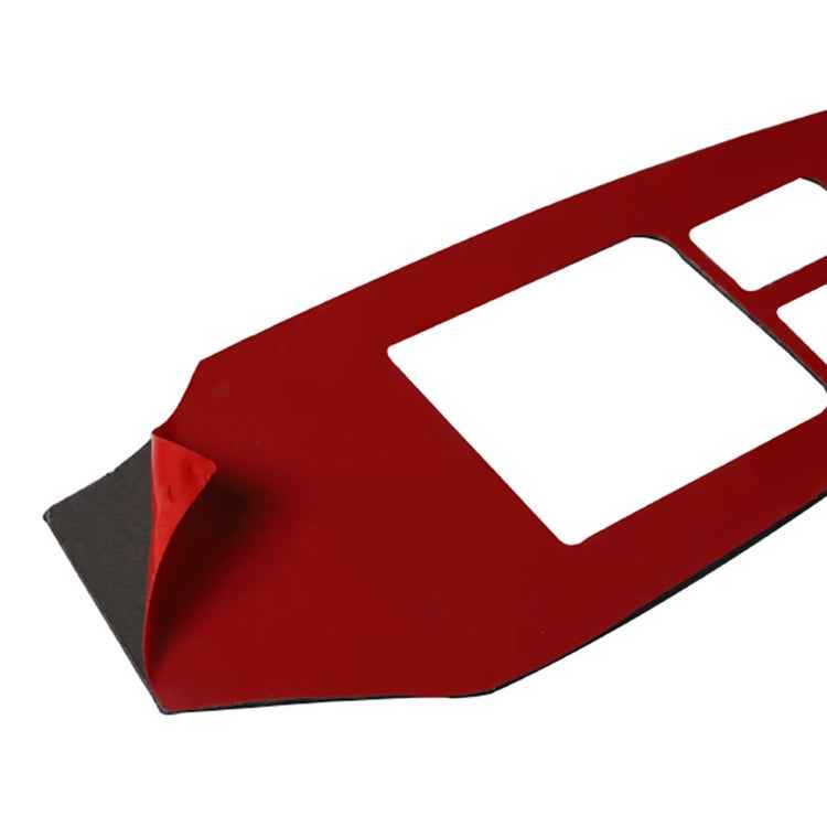 Car Carbon Fiber Main Driving Side Door Lift Control Decorative Sticker for Nissan 370Z / Z34 2009-, Right Drive Low-configured