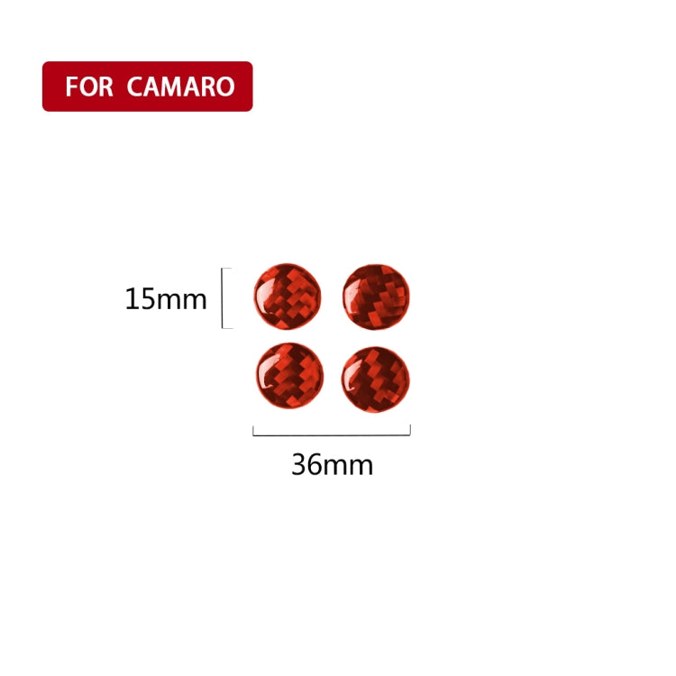 Car Carbon Fiber Air Outlet Decorative Sticker for Chevrolet Camaro 2017-2019, Left and Right Drive Universal, Air Outlet