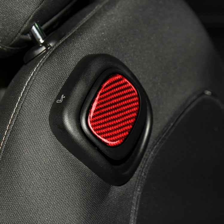 Car Carbon Fiber Seat Back Handle Decorative Sticker for BMW Mini One Cooper F55 F56, Left and Right Drive Universal