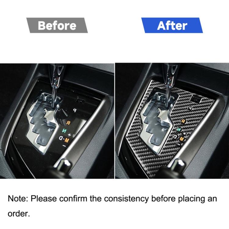 Car Carbon Fiber Gear Panel Decorative Sticker for Toyota Corolla / Levin 2014-2018, Right Drive, Gear Panel, Right Drive (Carbon Fiber Black), Gear Panel, Right Drive (Red)