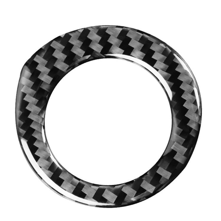 Car Carbon Fiber Ignition Key Ring Decorative Sticker for Toyota Corolla / Levin 2014-2018, Left and Right Drive Universal, Ignition Key Ring