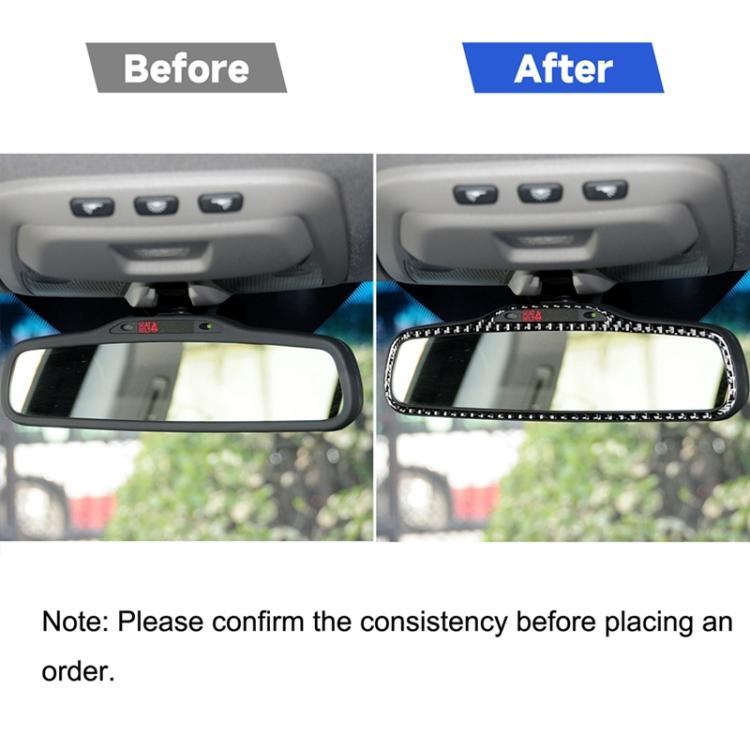 Car Carbon Fiber Rearview Mirror Decorative Sticker for Volvo XC90 2003-2014, Left and Right Drive Universal, Rearview Mirror