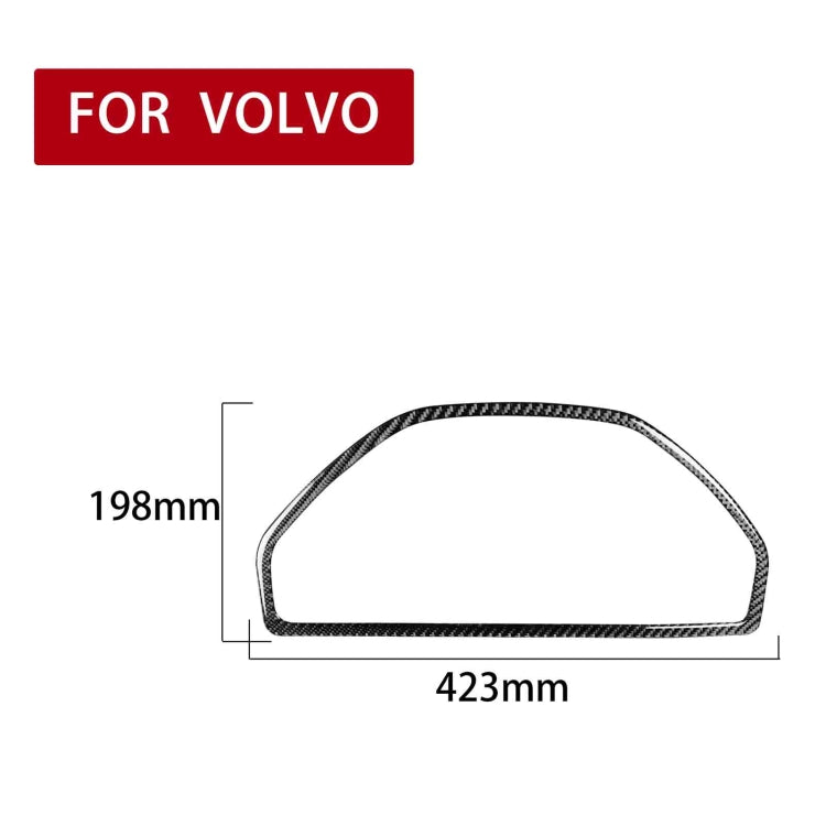 Car Carbon Fiber Speedometer Decorative Sticker for Volvo XC90 2003-2014, Left and Right Drive Universal, Speedometer