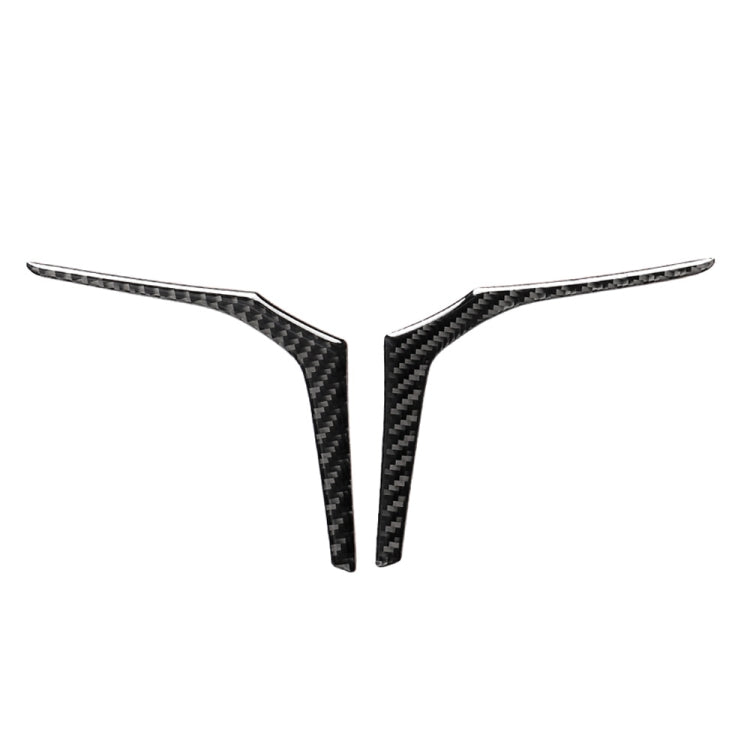 2 in 1 Car Carbon Fiber Steering Wheel Below Decorative Sticker for BMW G01 X3 2018-2020 / G02 X4 2019-2020, Left and Right Drive Universal, Steering Wheel Below