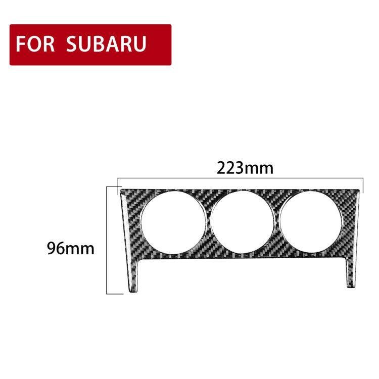 Car Carbon Fiber Air Conditioning Button A Decorative Sticker for Subaru BRZ / Toyota 86 2017-2019, Left and Right Drive Universal, Air Conditioning Button A