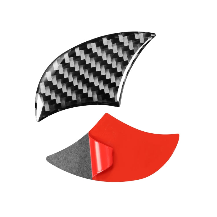 4 PCS / Set Carbon Fiber Car Front Middle Net Logo Decorative Sticker for Toyota 4Runner 2010-2020, Front Middle Net Logo