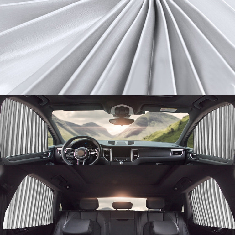 4 in 1 Car Auto Sunshade Curtains Windshield Cover Set