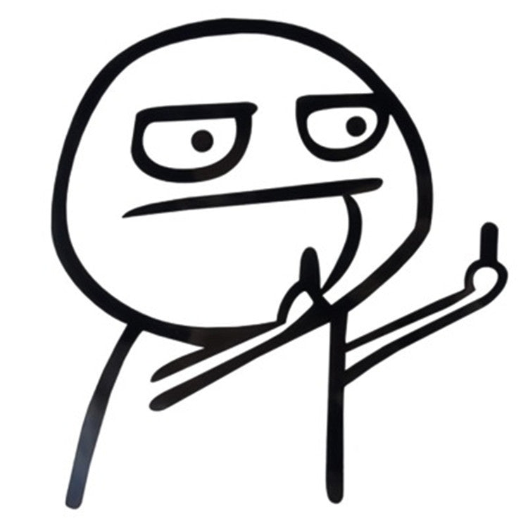 Car Cartoon Personality Decorative Sticker, Personality