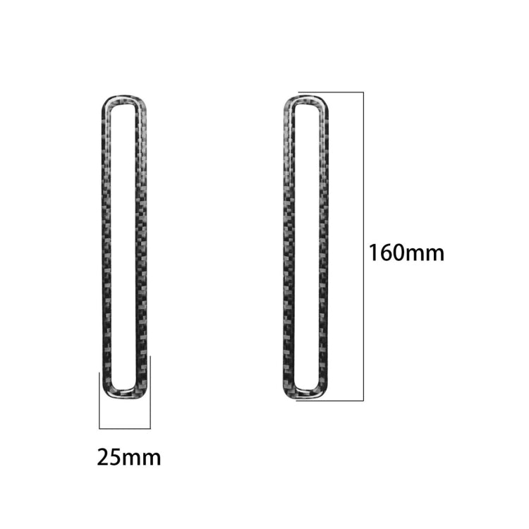 Carbon Fiber Car Door Air Outlet Decorative Sticker for Dodge Challenger 2015 to Now, Left Driving, Door Air Outlet