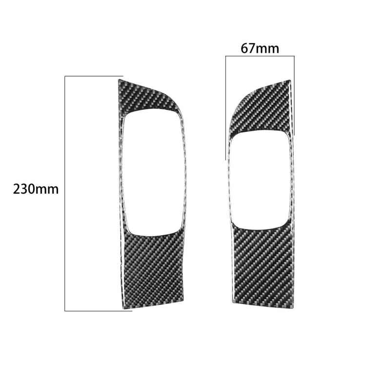 Carbon Fiber Car Window Lift Panel Decorative Sticker for Dodge Challenger 2015 to Now, Left Driving, Window Lift Panel