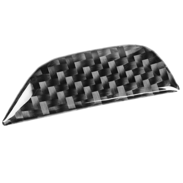 Carbon Fiber Car Central Control Armrest Storage Button Decorative Sticker for Dodge Challenger 2015 to Now, Left Driving, Central Control Armrest Storage Button