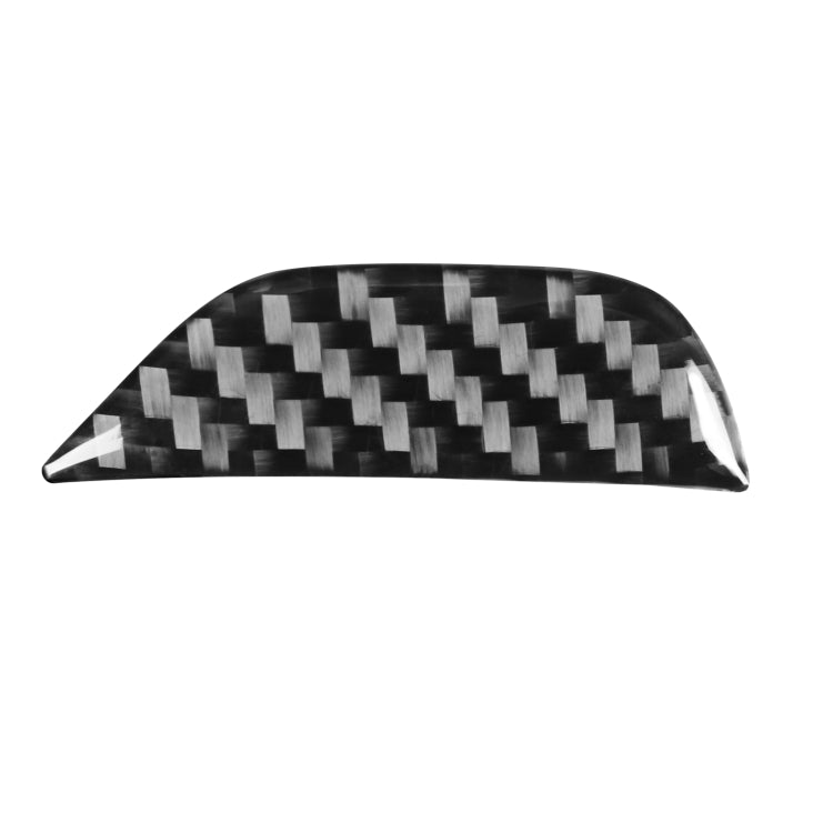 Carbon Fiber Car Central Control Armrest Storage Button Decorative Sticker for Dodge Challenger 2015 to Now, Left Driving, Central Control Armrest Storage Button