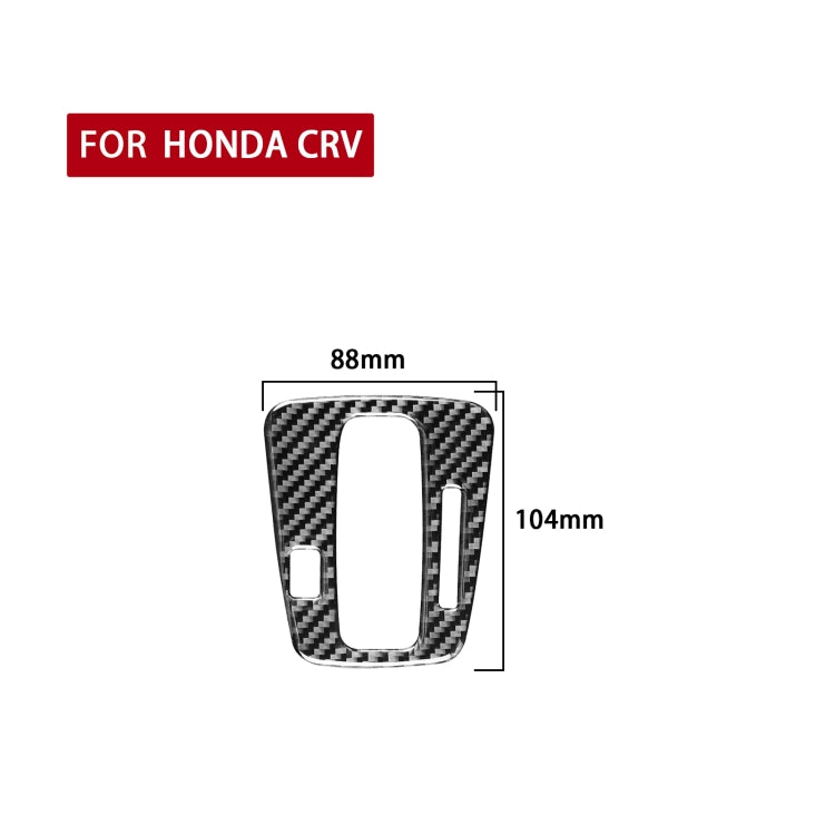Carbon Fiber Car Gear Indicator Frame Decorative Sticker for Honda CRV 2007-2011,Right Drive, Gear Indicator Frame,Right Drive