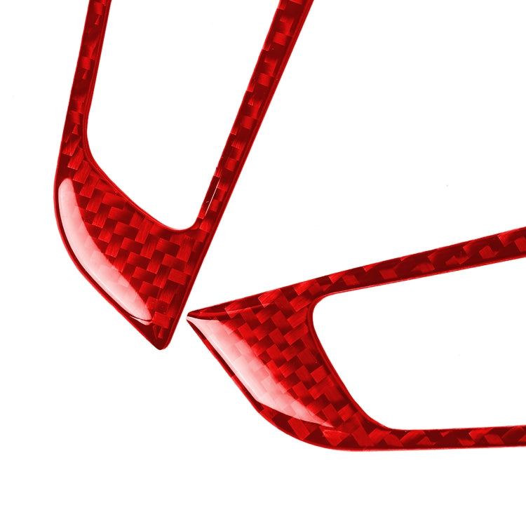 2 PCS / Set Carbon Fiber Car Steering Wheel Button Panel Decorative Sticker for Alfa Romeo Giulia 2017-2019,Left and Right Drive Universal, Steering Wheel Button Panel