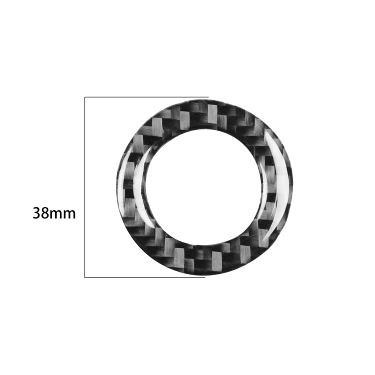 Carbon Fiber Car Ignition Switch Inside Decorative Sticker for Dodge Challenger 2015 to Now, Left Driving, Ignition Switch Inside