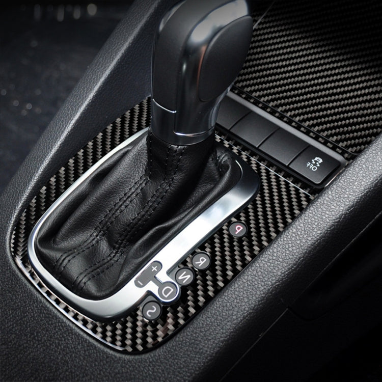 Carbon Fiber Car Gear B Decorative Sticker for Volkswagen Golf 6 2008-2012, Right Driving, Gear B, Right Driving
