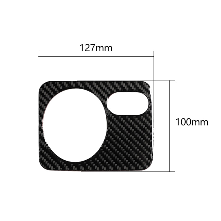Carbon Fiber Car Headlight Switch Panel Decorative Sticker for Volkswagen Golf 6 2008-2012, Left Driving, Headlight Switch Panel, Left Driving