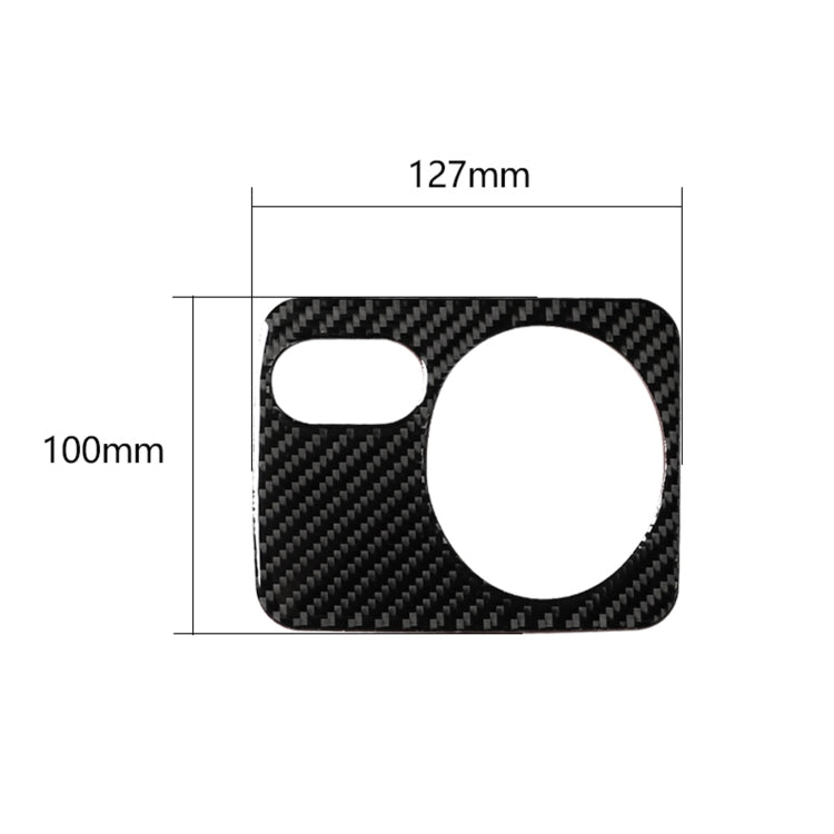 Carbon Fiber Car Headlight Switch Panel Decorative Sticker for Volkswagen Golf 6 2008-2012, Right Driving, Headlight Switch Panel, Right Driving
