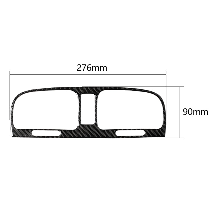 Carbon Fiber Car Middle Air Outlet Decorative Sticker for Volkswagen Golf 6 2008-2012, Middle Air Outlet
