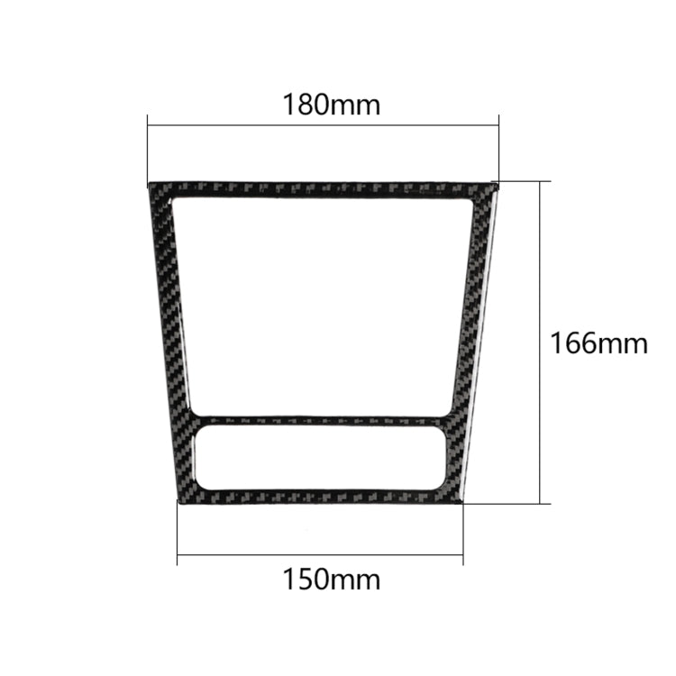 Carbon Fiber Car Ashtray Frame Decorative Sticker for Volkswagen Golf 6 2008-2012, Ashtray Frame