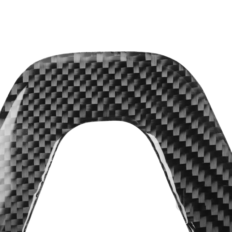 Carbon Fiber Car Steering Wheel Chin Decorative Sticker for Dodge Challenger 2015 to Now, Left Driving, Steering Wheel Chin