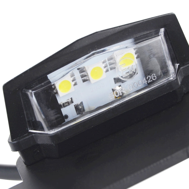 Motorcycle American Cruise Retro License Plate Holder with Light