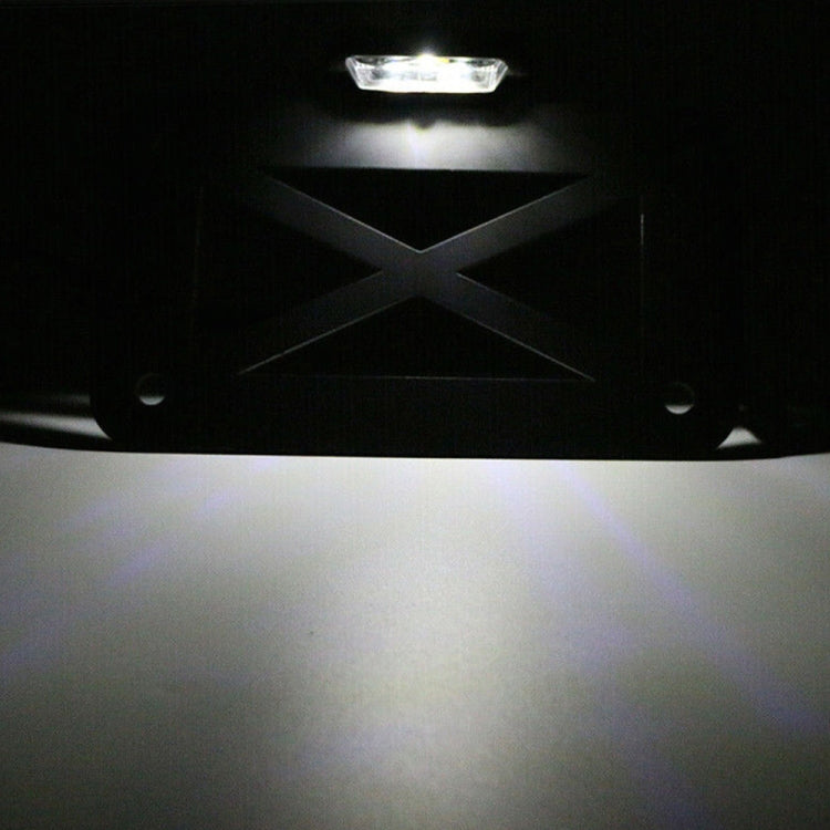 Motorcycle American Cruise Retro License Plate Holder with Light