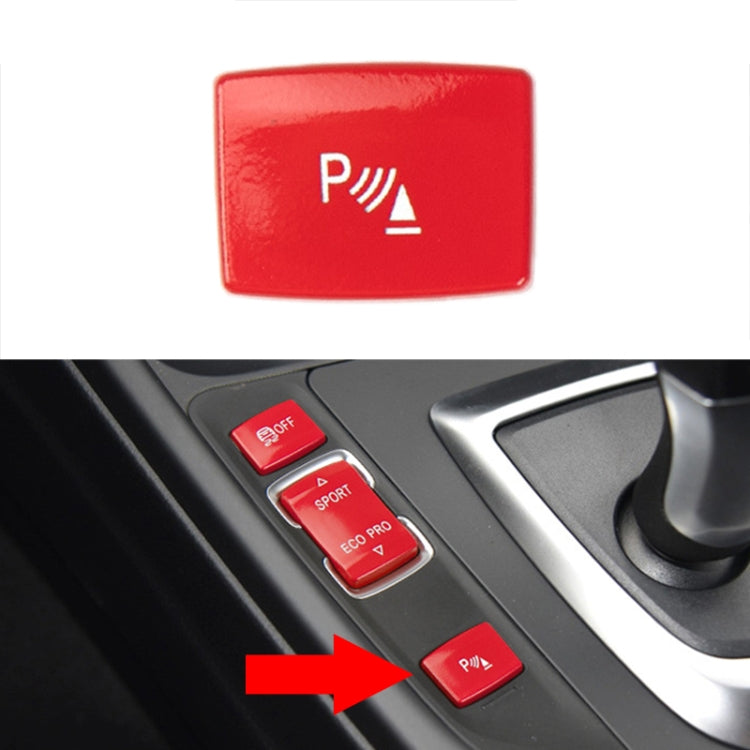 Pour BMW Série 3, commande centrale multifonction pour voiture à conduite à gauche (6131 9252 912), bouton radar (noir), bouton radar (rouge)