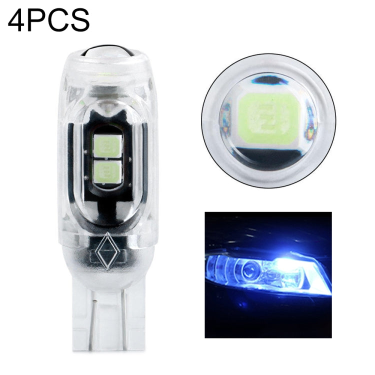 4pcs T10 DC12V / 0.84W / 0.07A / 150LM Car Clearance Light 5LEDs SMD-3030 Lamp Beads with lens