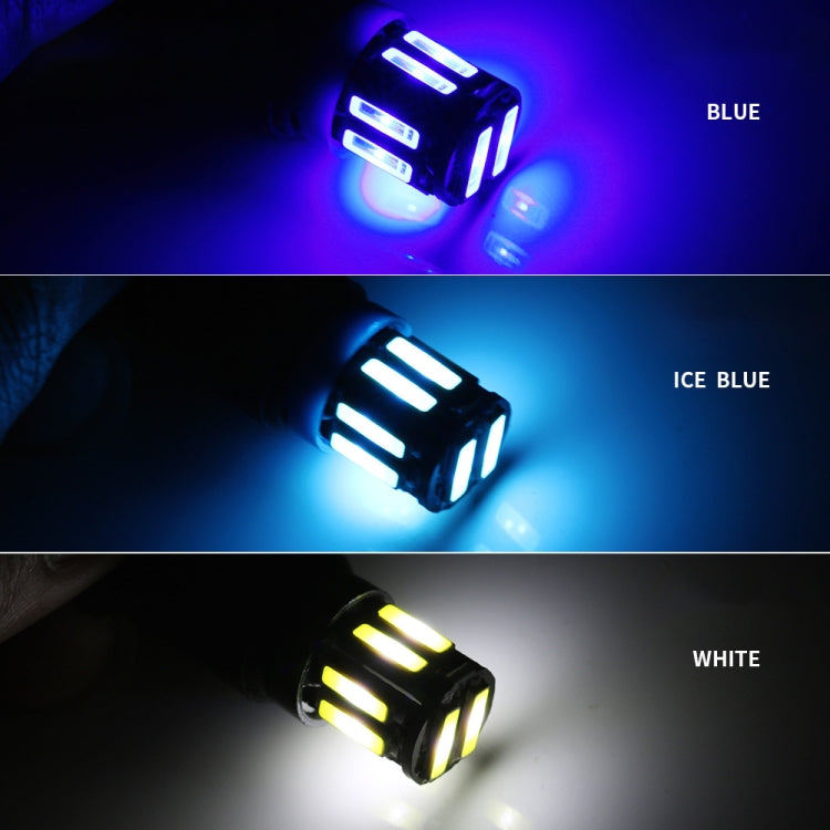 10pcs T10 DC12V / 0.96W / 0.08A Car Clearance Light 10LEDs SMD-7020 Lamp Beads