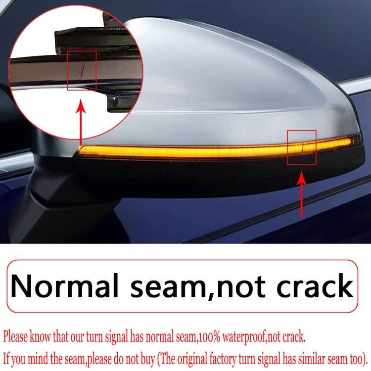 1 Pair For Audi TT MK2 2007-2014 Car Dynamic LED Turn Signal Light Rearview Mirror Flasher Water Blinker
