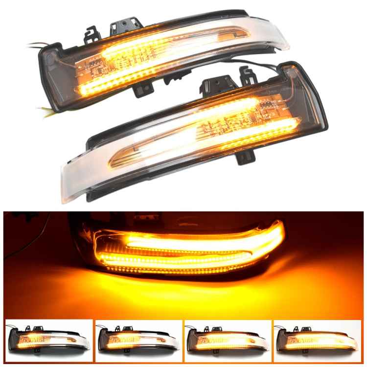 1 Pair For Mercedes-Benz A Class W176 2013-2017 Car Dynamic LED Turn Signal Light Rearview Mirror Flasher Water Blinker, For Mercedes-Benz A Class W176 2013-2017 (Transparent), For Mercedes-Benz A Class W176 2013-2017 (Transparent Black)