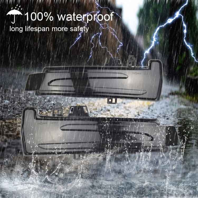 1 Pair For Mercedes-Benz A Class W176 2013-2017 Car Dynamic LED Turn Signal Light Rearview Mirror Flasher Water Blinker, For Mercedes-Benz A Class W176 2013-2017 (Transparent), For Mercedes-Benz A Class W176 2013-2017 (Transparent Black)