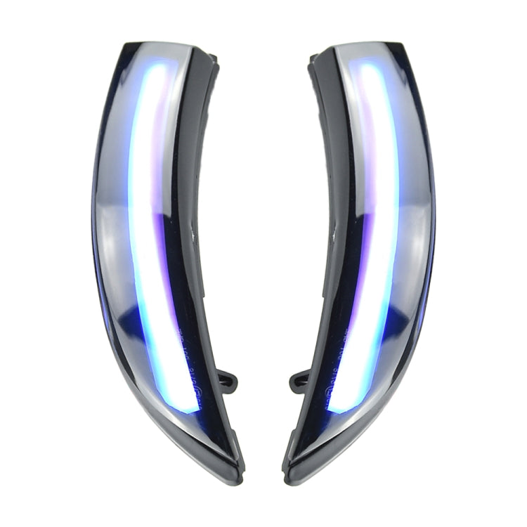 1 Pair For Ford Fiesta 2008-2017 Car Dynamic LED Turn Signal Light Rearview Mirror Flasher Water Blinker, For Ford Fiesta 2008-2017 (Blue)