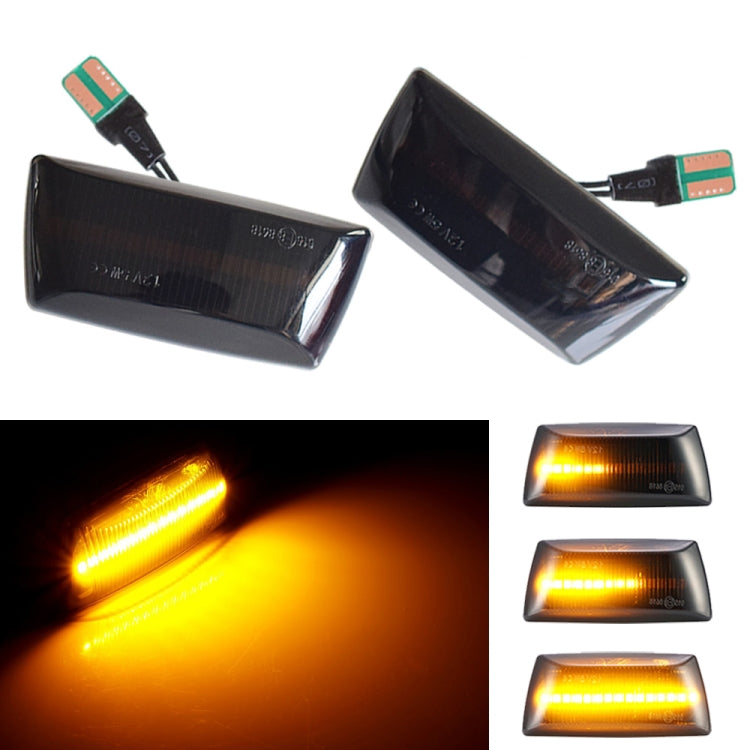 2pcs For Chevrolet Cruze 2009-2014 Car Dynamic LED Fender Side Light 1713423, For Chevrolet Cruze 2009-2014 (Transparent Black), For Chevrolet Cruze 2009-2014 (Transparent)