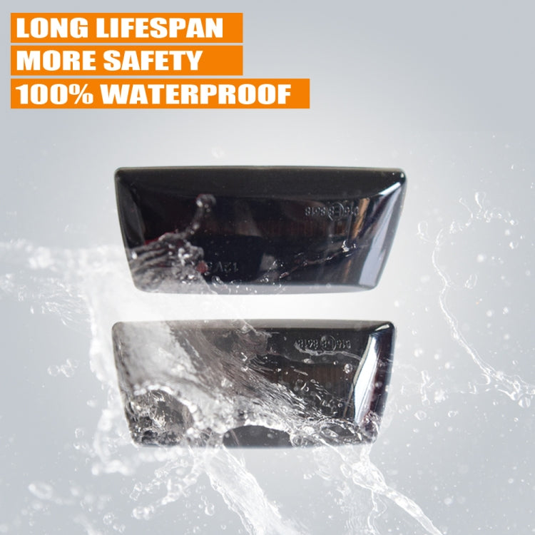 2pcs For Chevrolet Cruze 2009-2014 Car Dynamic LED Fender Side Light 1713423, For Chevrolet Cruze 2009-2014 (Transparent Black), For Chevrolet Cruze 2009-2014 (Transparent)