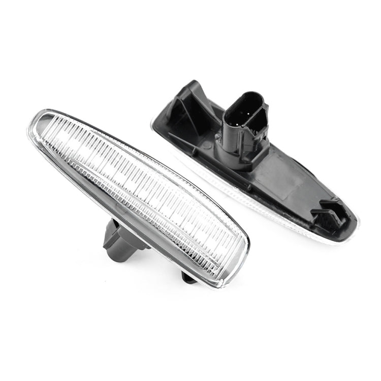 2pcs For Mitsubishi Lancer 2008-2018 Car Dynamic LED Fender Side Light, For Mitsubishi Lancer 2008-2018 (Transparent), For Mitsubishi Lancer 2008-2018 (Transparent Black)
