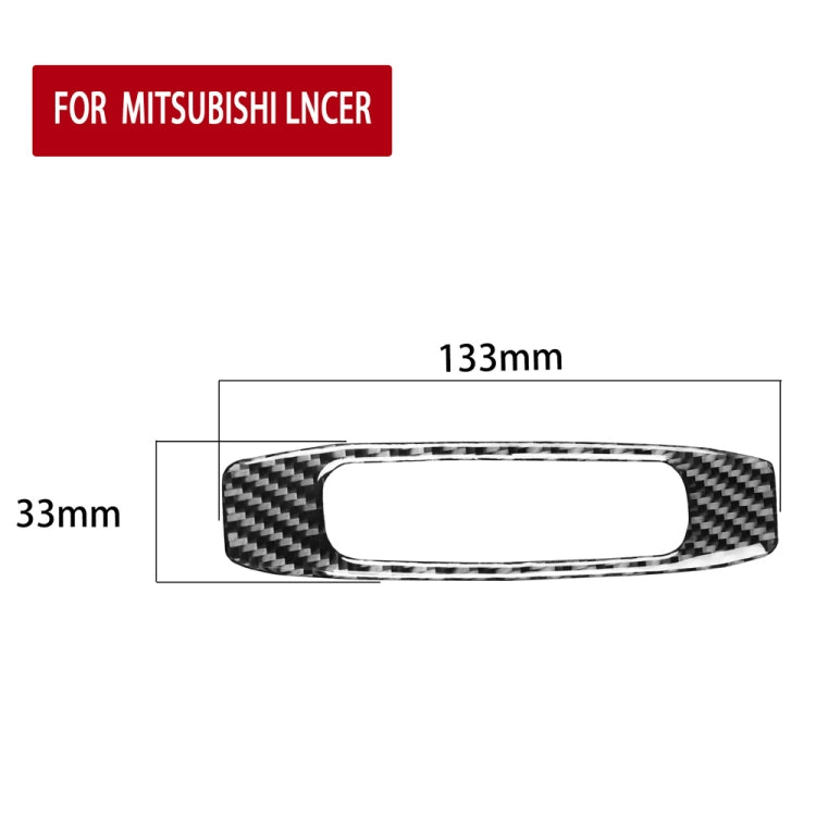 Car Carbon Fiber Skylight Handle Decorative Sticker for Mitsubishi Lancer EVO (DE/ES) 2008-2015, Left and Right Drive Universal, Skylight Handle (DE/ES)