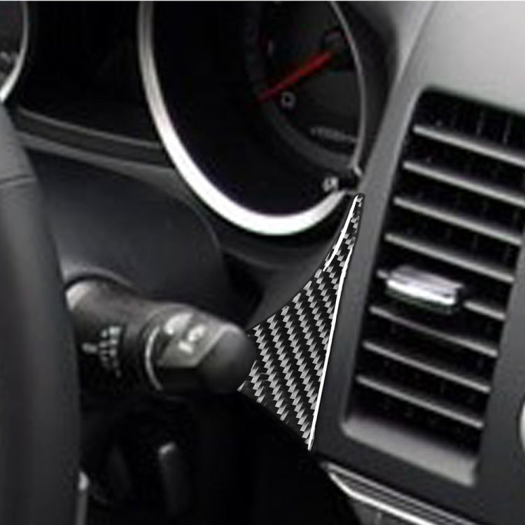 Car Carbon Fiber Right Speedometer Decorative Sticker for Mitsubishi Lancer EVO 2008-2016, Left Drive, Right Speedometer