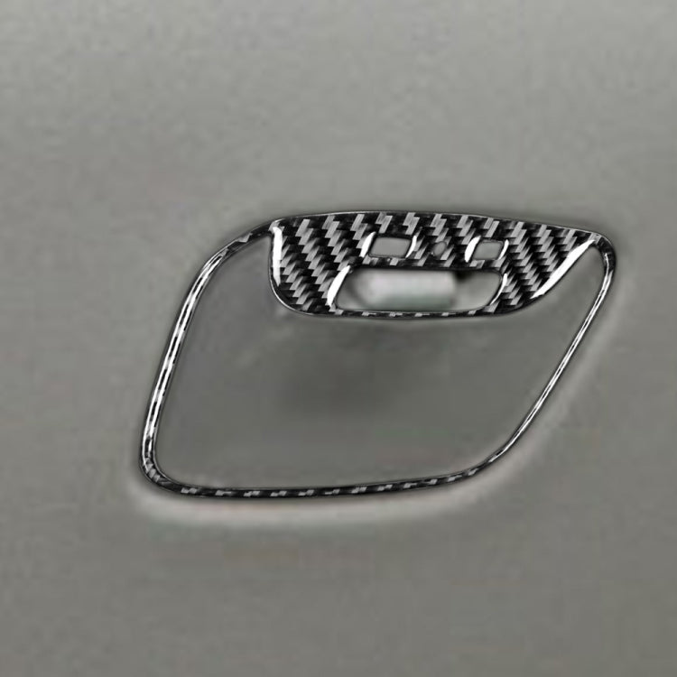 Car Carbon Fiber Rear Roof Reading Light Decorative Sticker for Mitsubishi Lancer EVO 2008-2015, Left and Right Drive Universal, Rear Roof Reading Light